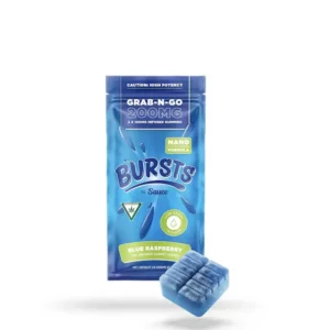 essentials bursts blue raspberry 200mg