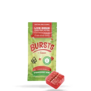 sauce essentials bursts strawberry kiwi – 100mg